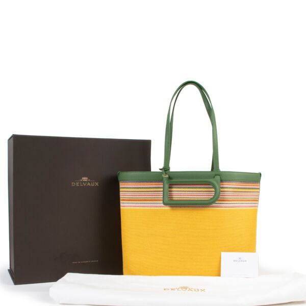 Delvaux D to D MM Toile Sangle Taurillon Empire