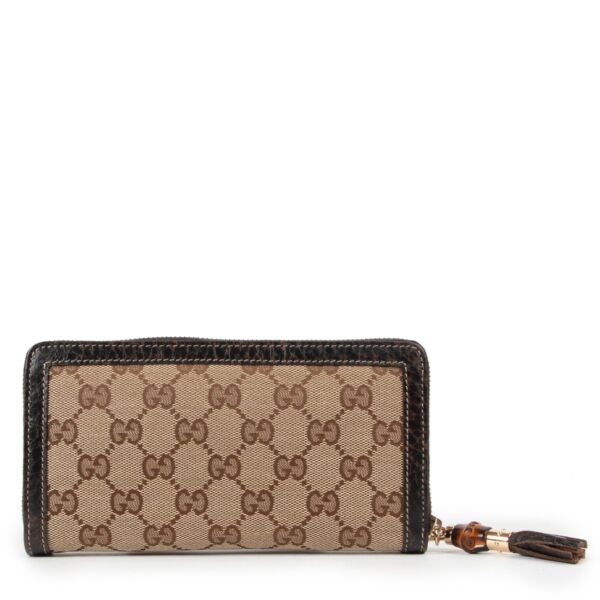 Gucci GG Canvas Bamboo Wallet
