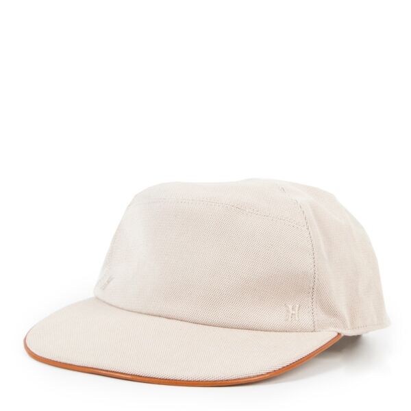 Hermès Toile and Leather Baseball Cap