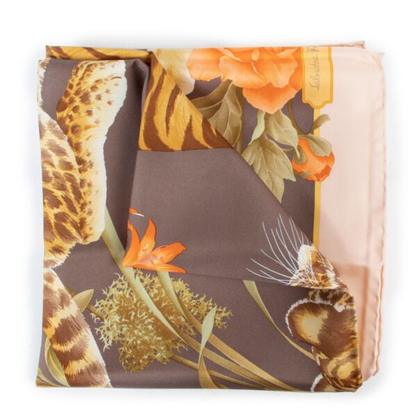 Buy this Salvatore Ferragamo Multicolor Jungle Scarf for a reasonable price at Labellov
