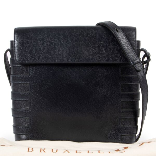Delvaux Blue Leather Crossbody Bag