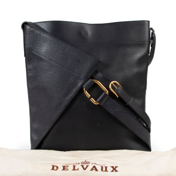 Delvaux Blue Papier Shoulder Bag
