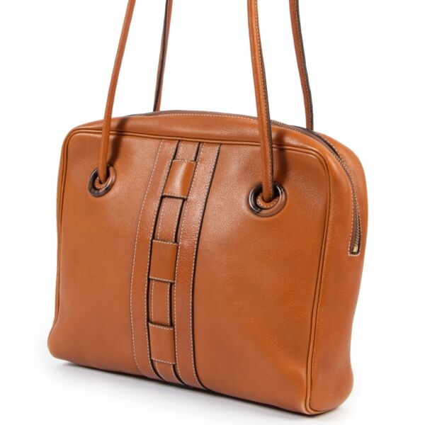 Delvaux Cognac Shoulder Bag