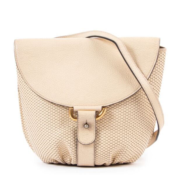 Delvaux Beige Listrac PM Crossbody Bag