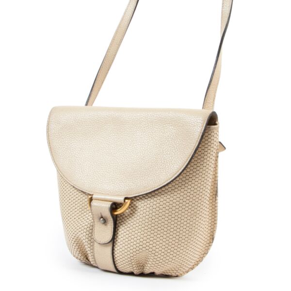 Delvaux Beige Listrac PM Crossbody Bag