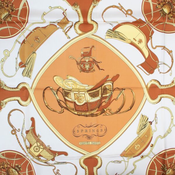 Hermès Multicolor Silk Springs Scarf