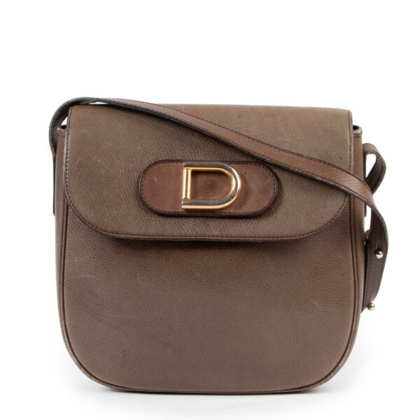Delvaux Taupe Leather Crossbody