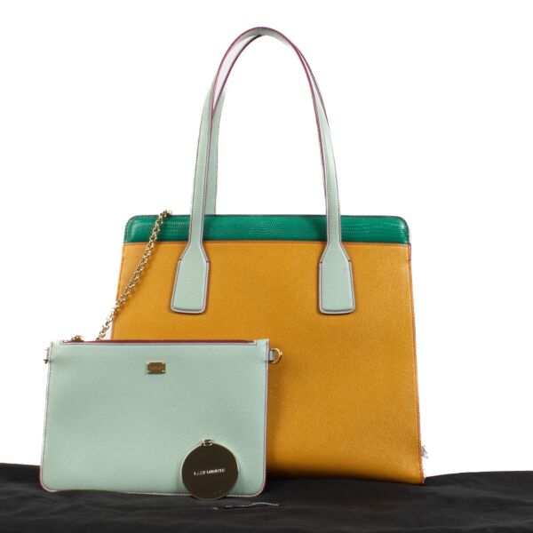 Dolce & Gabbana Multicolor Python Last Minute Tote Bag