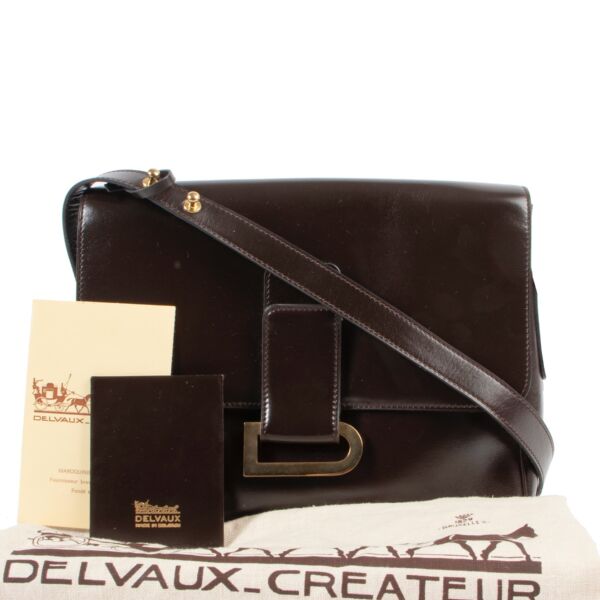 Delvaux Brown Poirier Shoulder Bag