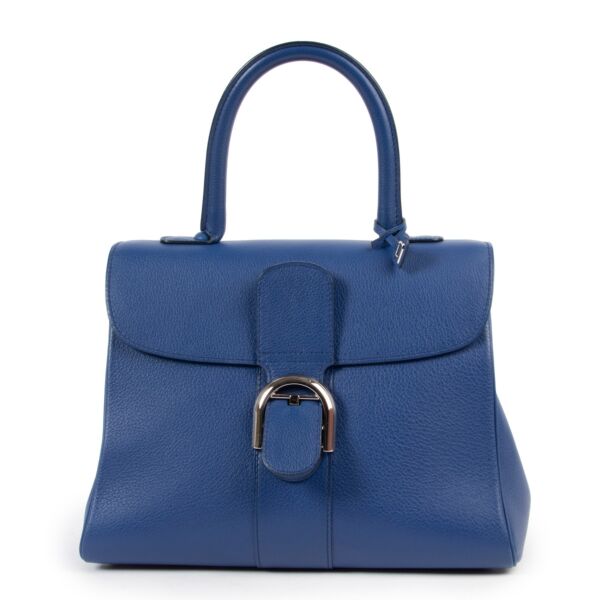 Buy these Delvaux Metallic Grained Calfskin  Brillant Satchel Satin Electric  for a reasonable price at Labellov online or in store. Koop deze Delvaux Metallic Grained Calfskin  Brillant Satchel Satin Electric  voor een redelijke prijs bij Labellov online