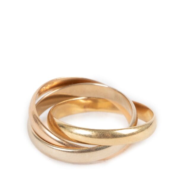 Must de Cartier Gold TriTone Trinity Ring - Size 57 MM 