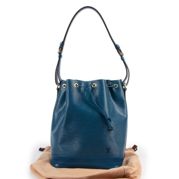 Louis Vuitton Blue Epi Leather Noé Shoulder Bag