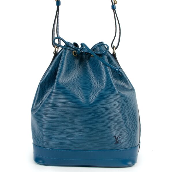 Louis Vuitton Blue Epi Leather Noé Shoulder Bag