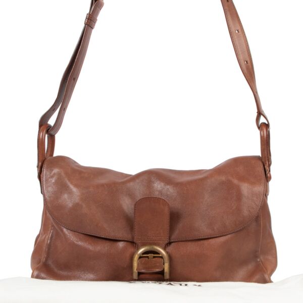 Delvaux Brown Brillant Besace Shoulder Bag