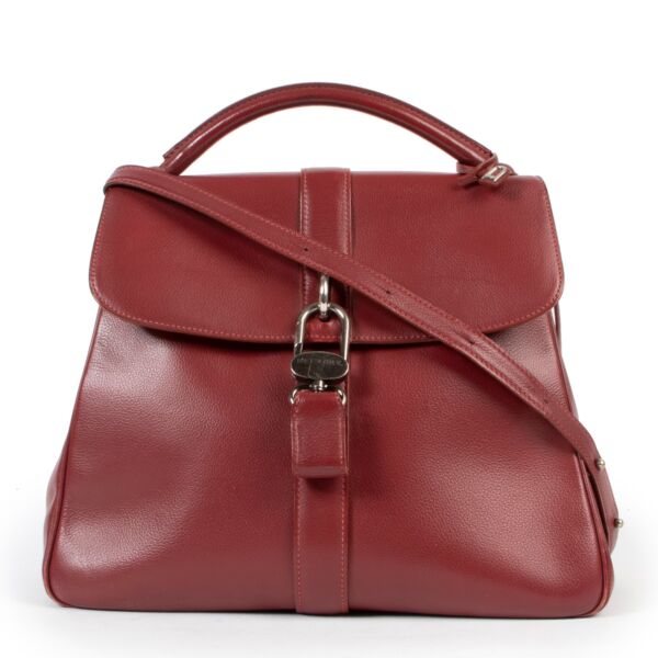 Delvaux Burgundy Gin Fizz Crossbody