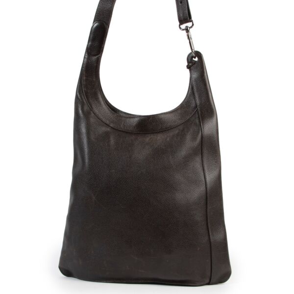 Delvaux Brown Leather Jongleur Shoulder Bag