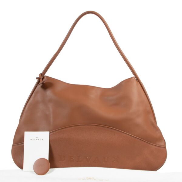 Delvaux Cognac Lagoon Lady Calf Shoulder Bag