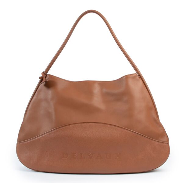 Delvaux Cognac Lagoon Lady Calf Shoulder Bag