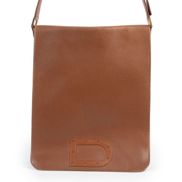 Delvaux Cognac Le Louise Baudrier GM Shoulder bag
