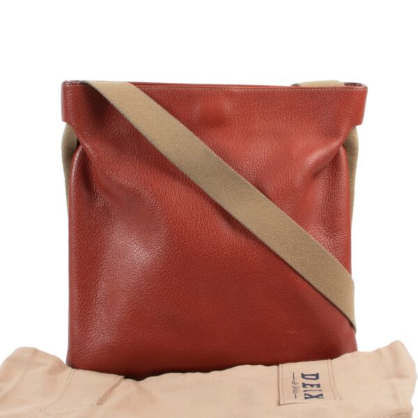 Deux De Delvaux Red Crossbody Bag
