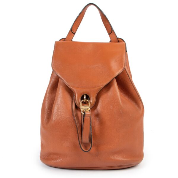 Delvaux Soleil Cognac Backpack