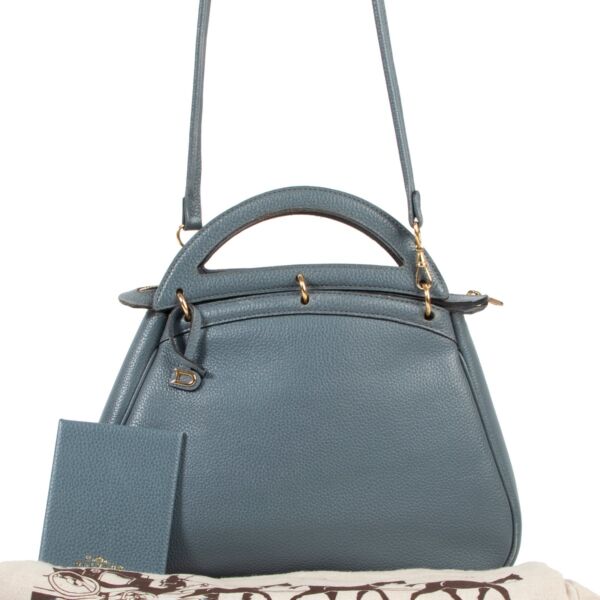 Delvaux Mango PM Blue Top Handle Bag