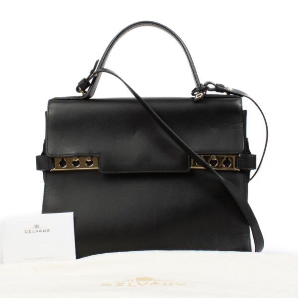 Delvaux Black Calf Souple Tempête GM