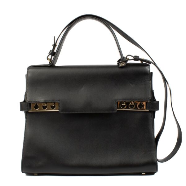 Delvaux Black Calf Souple Tempête GM