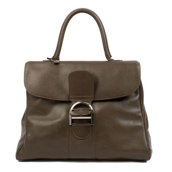 authentic pre loved Delvaux Taupe Souple GM Brillant on Labellov.com