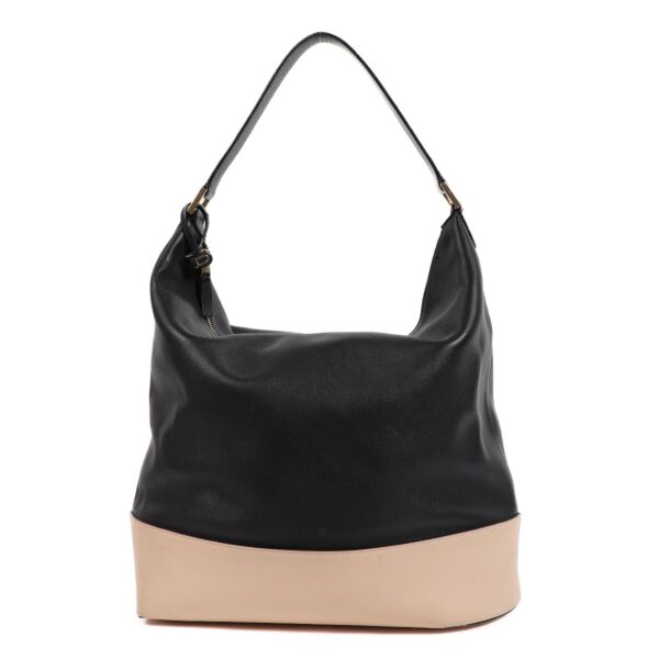 Delvaux Every D Hobo Allure Bicolore Black/Nude