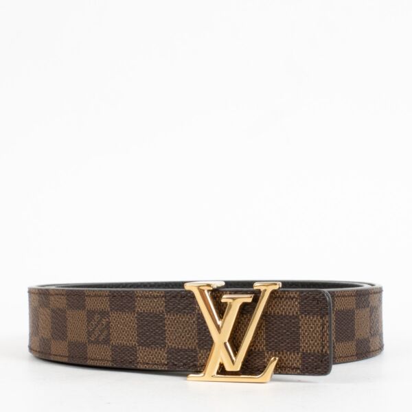 shop 100% authentic second hand Louis Vuitton Damier Ebene LV Iconic 25 Belt - Size 80 on Labellov.com