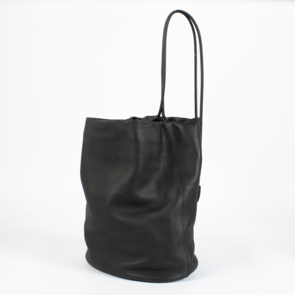 The Row Black Joe Leather Backpack