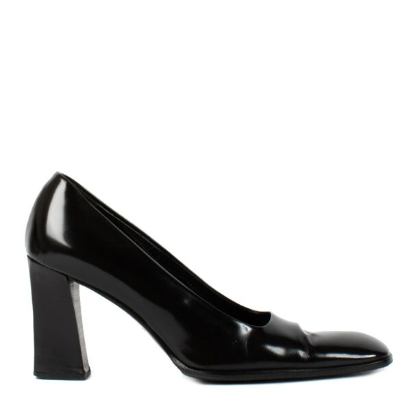 Prada Black Heels - size 37.5