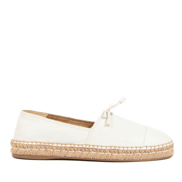 shop 100% authentic second hand Prada White Espadrilles - Size 40 on Labellov.com