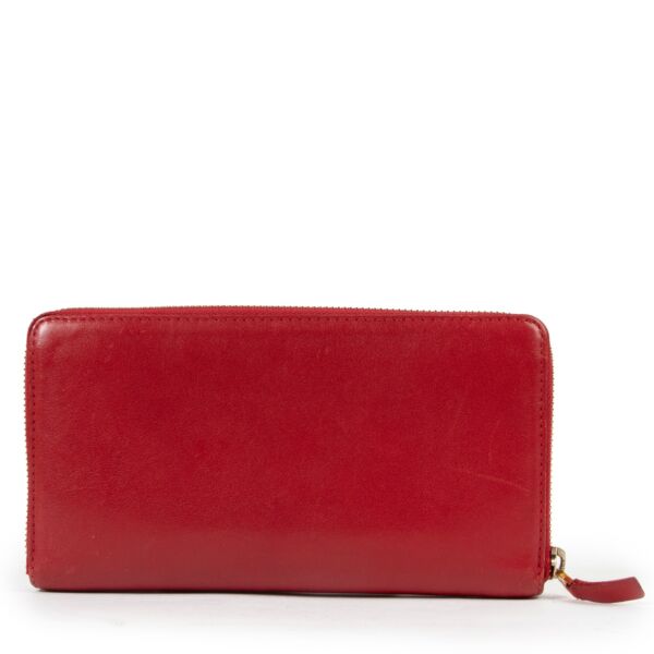 Delvaux Red Leather Wallet