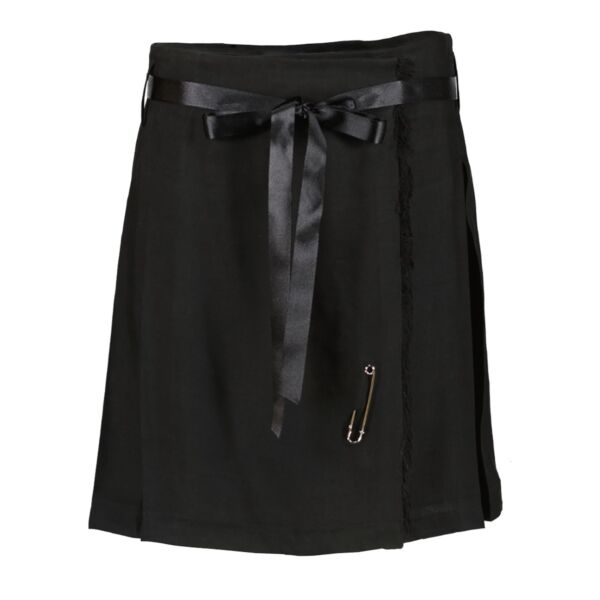 Burberry Black Linen Skirt - Size EU 34