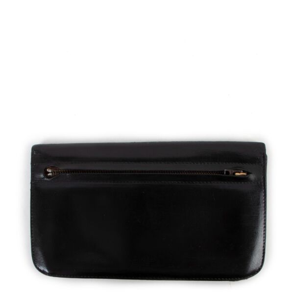 Delvaux Black Leather Escudo Vintage Wallet