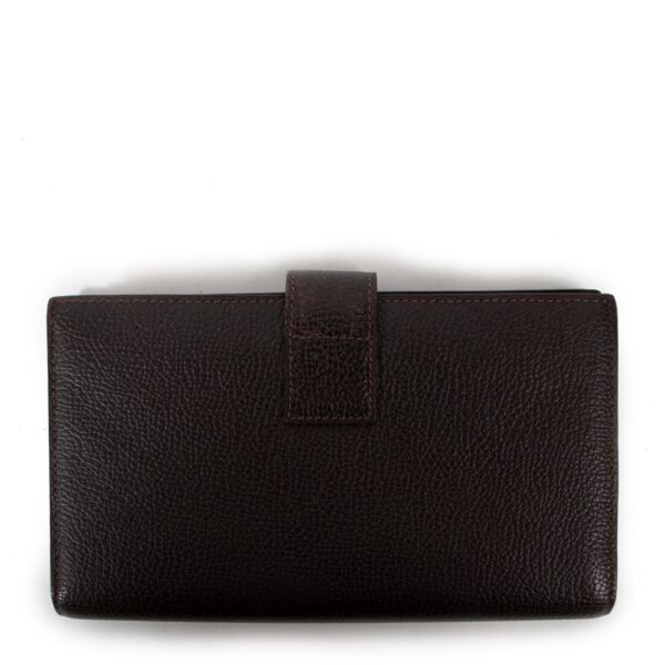Delvaux Valeur Café Brown Leather Long Wallet