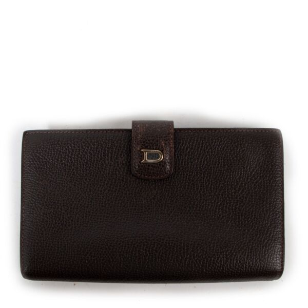Delvaux Valeur Café Brown Leather Long Wallet