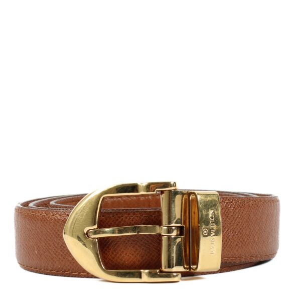 Shop 100% authentic secondhand Louis Vuitton Camel Belt - Size 110 on Labellov.com
