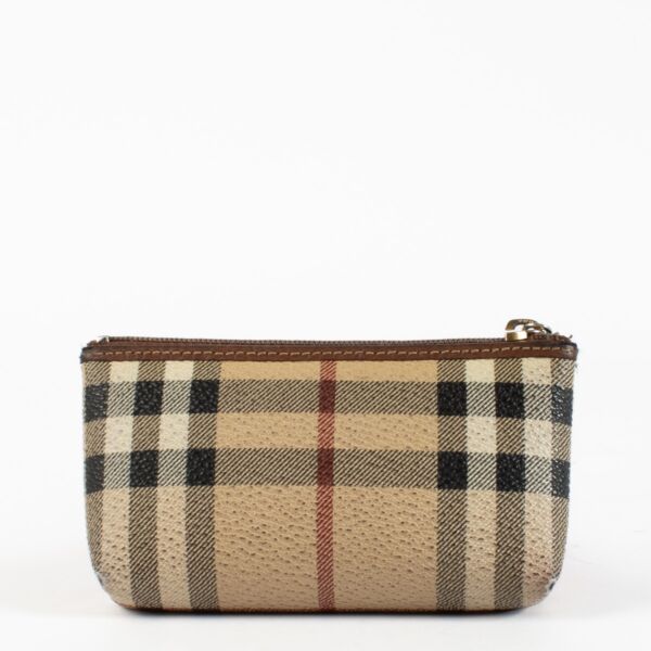 Burberry Checked Key Pouch