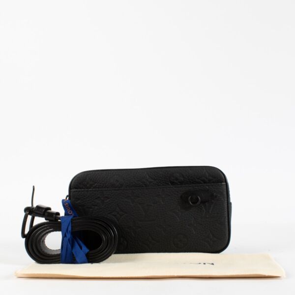 Louis Vuitton Black Monogram Empreinte Volga Belt Bag