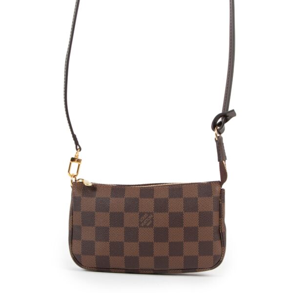 Louis Vuitton Damier Ebene Bucket Pochette Crossbody Bag