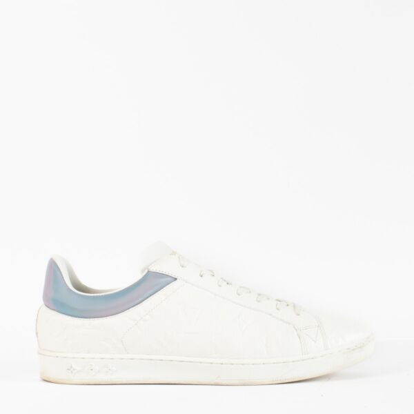 authentic preloved Louis Vuitton White Sneakers on Labellov.com