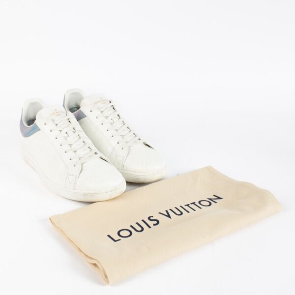 Louis Vuitton White Monogram Empreinte Luxembourg Trainers - size 41