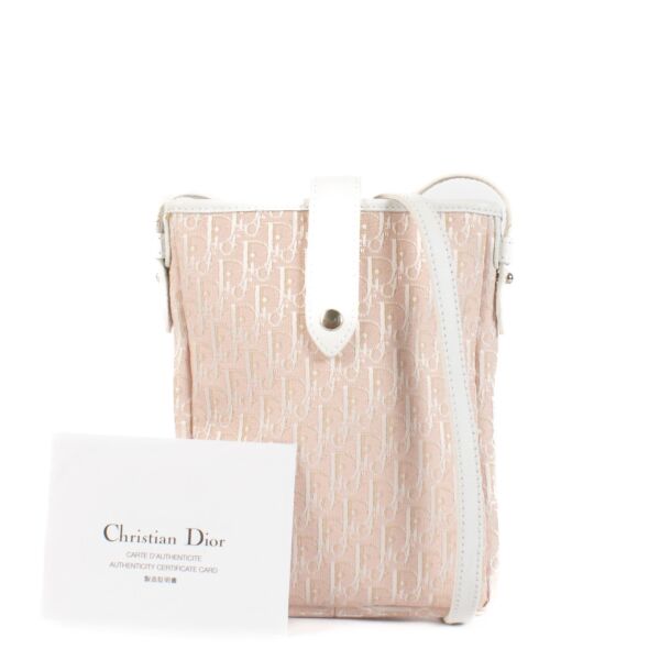 Christian Dior Pink Oblique Mini Crossbody Bag