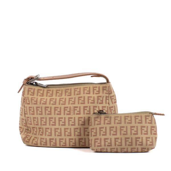Fendi Pink Mini Zucca Top Handle Bag