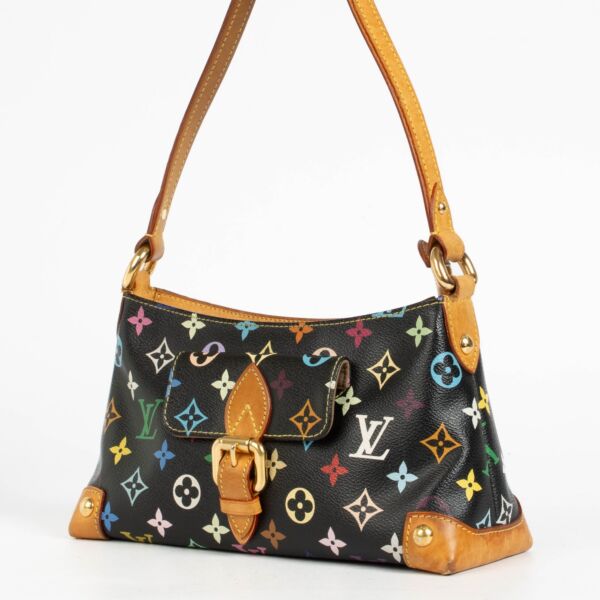 Louis Vuitton Black Monogram Multicolor Eliza Bag