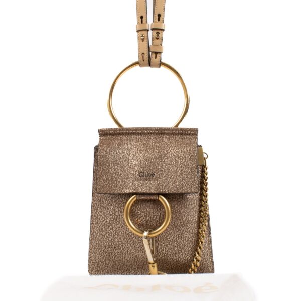 Chloé Gold Mini Fave Bracelet Bag