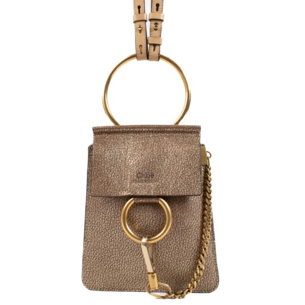 shop 100% authentic second hand Chloé Gold Mini Fave Bracelet Bag on Labellov.com